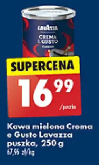 Biedronka Kawa mielona Crema e Gusto Lavazza puszka, 250 g oferta