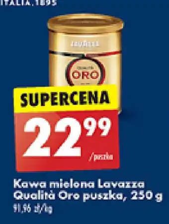Biedronka Kawa mielona Lavazza Qualità Oro puszka, 250 g oferta