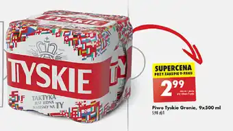 Biedronka Piwo Tyskie Gronie, 9 x 500 ml oferta