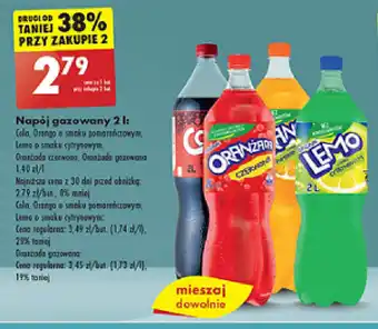 Biedronka Napój gazowany 2 l oferta