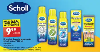 Biedronka Krem lub dezodorant do stóp Scholl, 60 ml / 150 ml oferta