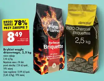 Biedronka Brykiet węgla drzewnego, 2,5 kg oferta