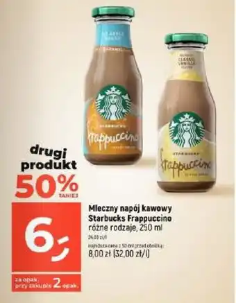Dealz Mleczny napój kawowy Starbucks Frappuccino, 250 ml oferta