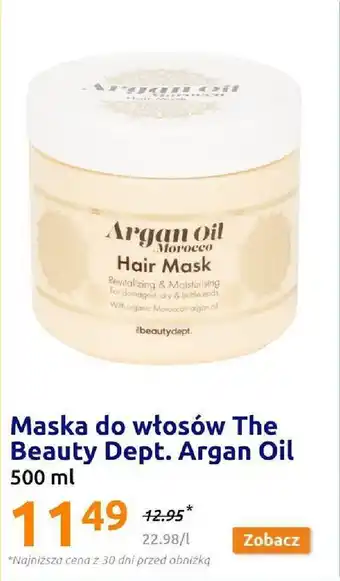 Action Maska do włosów The Beauty Dept. Argan Oil 500 ml oferta