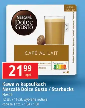 E.Leclerc Kawa w kapsułkach Nescafé Dolce Gusto / Starbucks 12 / 16 szt. oferta
