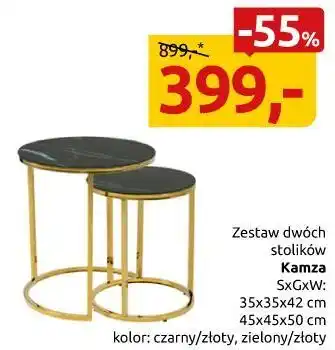 Black Red White Zestaw dwóch stolików Kamza oferta
