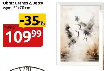 Black Red White OBRAZ W RAMIE CRANES oferta
