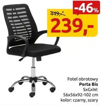 Black Red White Fotel obrotowy Porta Bis oferta