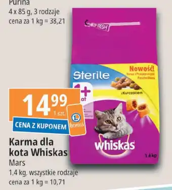 E.Leclerc Karma dla kota Whiskas 1,4kg oferta