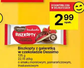 Delikatesy Centrum Biszkopty z galaretką w czekoladzie Dessimo 135 g oferta