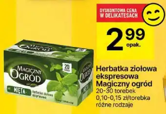 Delikatesy Centrum Herbatka ziołowa ekspresowa Magiczny ogród 20-30 torebek oferta