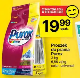 Delikatesy Centrum Proszek do prania Purox 3 kg oferta