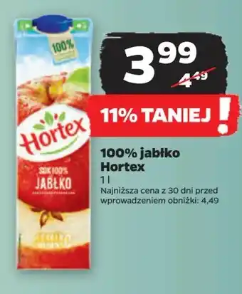 Netto Sok jabłkowy Hortex oferta