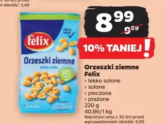 Netto Orzeszki ziemne prażone bez soli Felix oferta