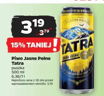 Piwo Tatra Jasne Pełne
