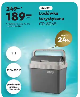 Biedronka Lodówka turystyczna cr 8065 Camry oferta