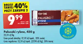 Biedronka Paluszki rybne 450 g oferta