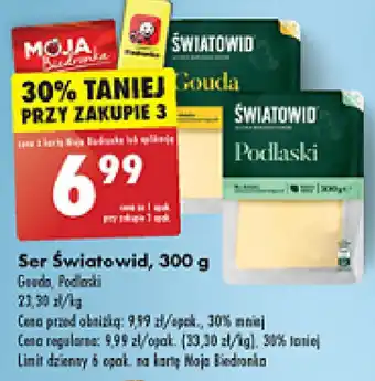 Biedronka Ser Światowid 300 g oferta