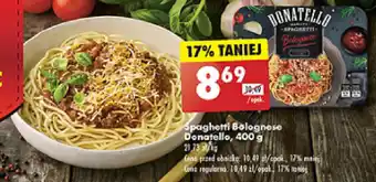 Biedronka Spaghetti Bolognese Donatello 400 g oferta