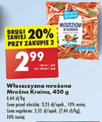 Biedronka Włoszczyzna mrożona Mroźna Kraina 450g oferta