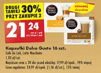 Biedronka Kapsułki Dolce Gusto 16 szt. oferta