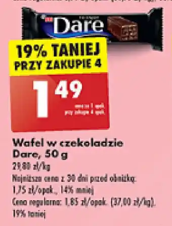 Wafel w czekoladzie Dare, 50 g
