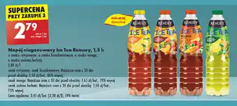 Biedronka Napój niegazowany Ice Tea Remsey, 1,5 l oferta