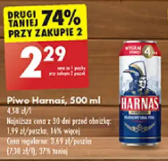 Biedronka Piwo Harnas, 500 ml oferta
