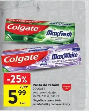 Intermarche Pasta do zębów Colgate oferta