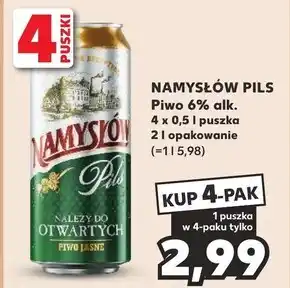 Kaufland Namysłów Pils Piwo jasne 500 ml oferta
