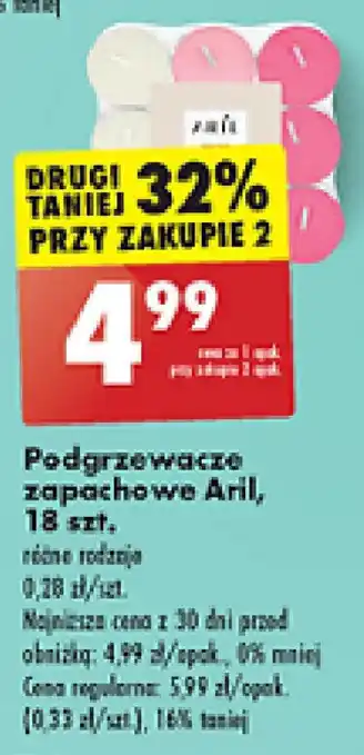 Biedronka Podgrzewacze zapachowe Aril, 18 szt. oferta