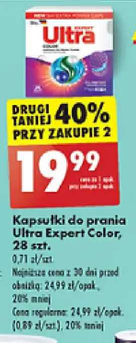 Biedronka Kapsułki do prania Ultra Expert Color, 28 szt. oferta