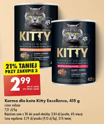 Biedronka Karma dla kota Kitty Excellence, 415 g oferta