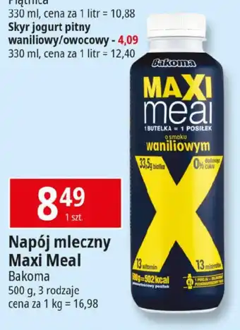 E.Leclerc Napój mleczny Maxi Meal Bakoma 500 g oferta