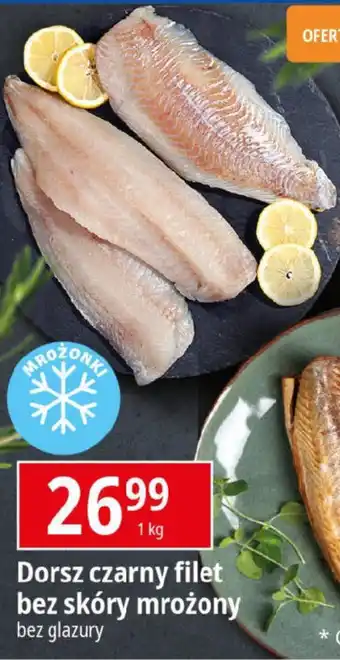 E.Leclerc Dorsz czarny filet bez skóry mrożony 1 kg oferta