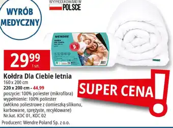 E.Leclerc Kołdra Dla Ciebie letnia 160 x 200 cm oferta