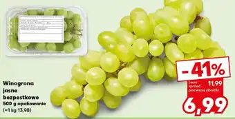 Kaufland Winogrona jasne bezpestkowe 500 g oferta