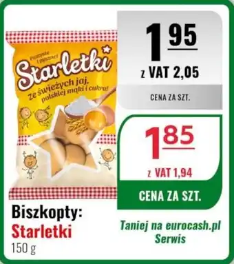 Eurocash Biszkopty: Starletki 150 g oferta