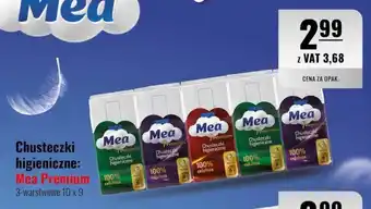 Eurocash Chusteczki higieniczne Mea Premium 10x9szt. oferta