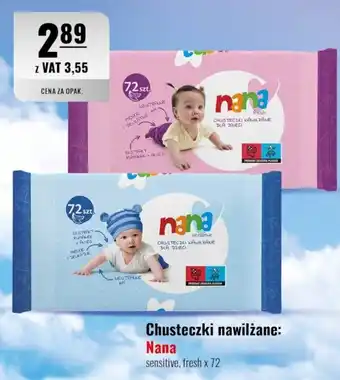 Eurocash Chusteczki nawilżane Nana 72szt. oferta