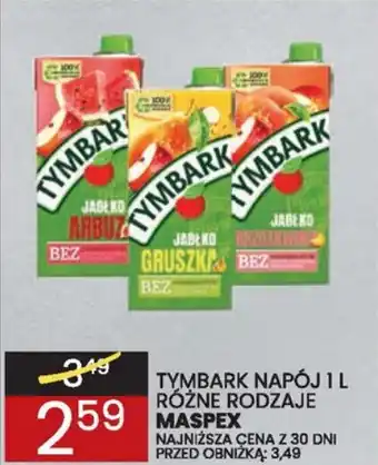 Wafelek TYMBARK NAPÓJ MASPEX 1L oferta