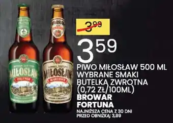 PIWO MIŁOSŁAW BROWAR FORTUNA 500 ML
