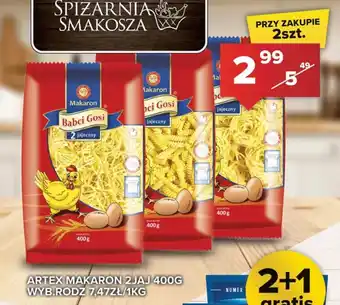 Spiżarnia Smakosza ARTEX MAKARON 2JAJ 400G oferta