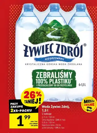 Twój Market Woda Żywiec Zdrój 1,5l oferta