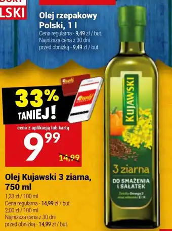 Twój Market Olej Kujawski 3 ziarna 750 ml oferta