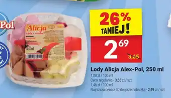Twój Market Lody Alicja Alex-Pol 250 ml oferta