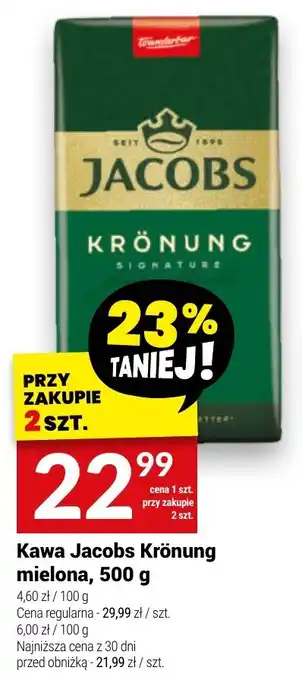 Twój Market Kawa Jacobs Krönung mielona 500 g oferta