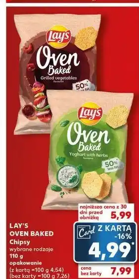 Kaufland Chipsy grillowane warzywa Lay's Oven Baked (Prosto Z Pieca) oferta