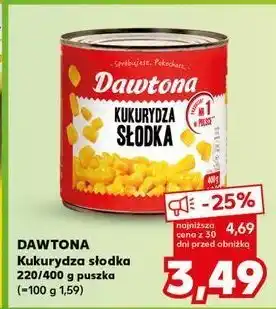 Kaufland Kukurydza słodka konserwowa Dawtona oferta