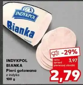 Kaufland Pierś z indyka gotowana bianka Indykpol oferta